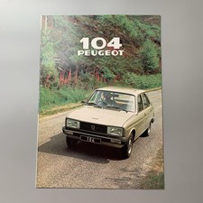 Peugeot 104 Sales Brochure