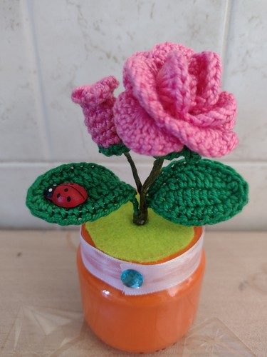 Vasetto rosa - rosa,
