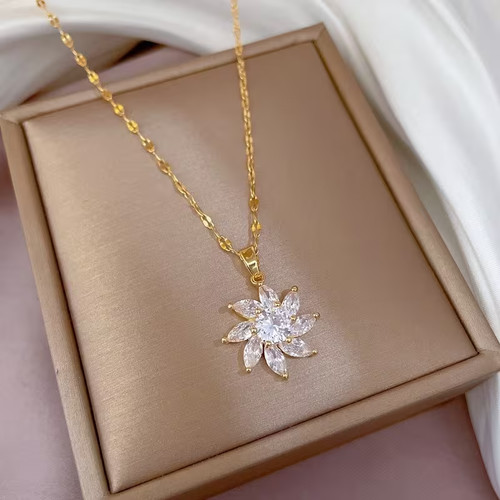 Collier chaîne plaqué - , or