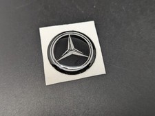 MERCEDES Ø 20MM LOGO ADESIVO 3D SIGLA EMBLEMA FREGIO STEMMA SCRITTA BADGE TARGA