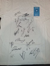 Insigne Hamsik Gargano De Laurentiis Mazzarri Reina maglia ritiro Di Maro autogr