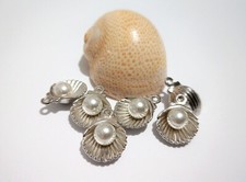 5pz charm ciondolo conchiglia