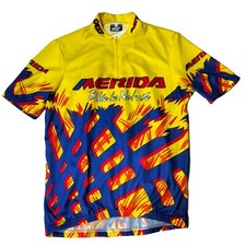 Maglia Ciclismo Vintage Cycling Jersey Shirt Maillot Merida Taglia L