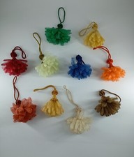 Nappine tende fiocchi chiave vintage organza