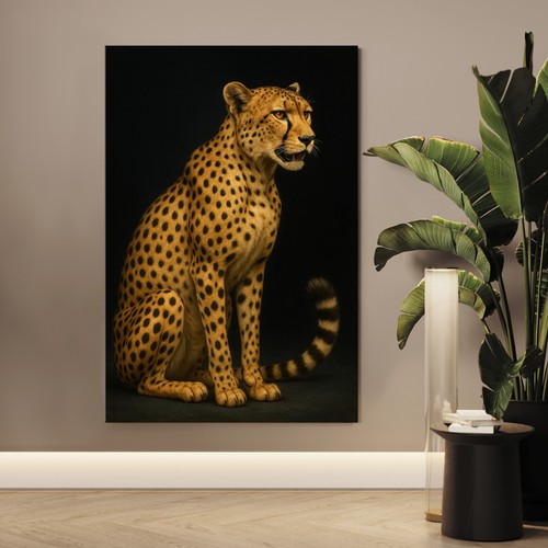 Quadro ghepardo arte animale - quadro,