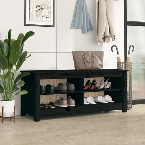 Scarpiera nera 110x38x45 cm - scarpiera,