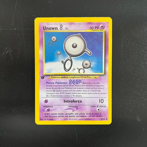 Pokemon card unown - card,