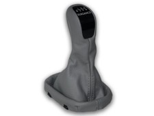 MERCEDES CLK W209 2002-2004 NUOVO POMELLO con CUFFIA DEL CAMBIO PELLE GRIGIA