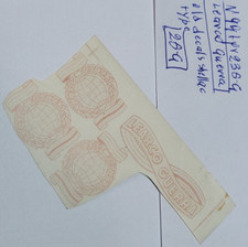 LEARCO GUERRA GOMMALACCA APPLICAZIONE DECALCOMANIE MOLTO VECCHIE 4 OGGETTI PER BICI VINTAGE