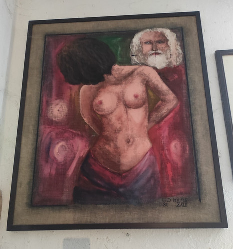 Quadro vintage nudo donna - vintage, di