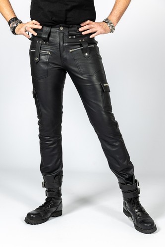 Pantaloni pelle stile - pantaloni,