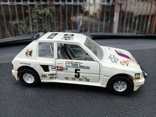 Macchinina  BURAGO - PEUGEOT 205 TURBO  - 1/25 made in Italy 0106