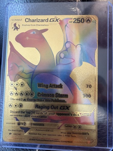 Charizard arcobaleno oro - gx,