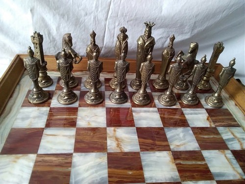 Vendo scacchiera onice - scacchiera,