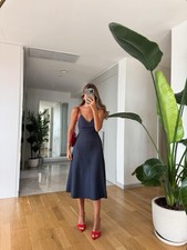 Abito midi Zara denim twill