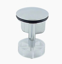 Tappo piletta universale in ottone lucido 40 mm per lavandino e bidet -