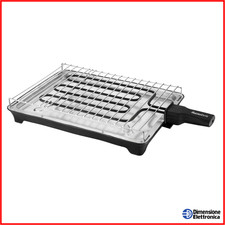 Bistecchiera Elettrica Griglia acciaio Piastra Barbecue Grill Melchioni Family