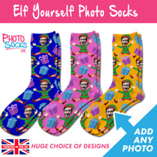 Calze foto elfo di Natale