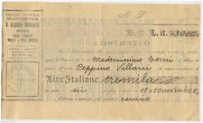 TEATRO, CONTRATTO UFFICIO TEATRALE ROMA PER COMICO PEPPINO VILLANI, 1924       m