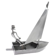 Scultura viti e bulloni  BARCA A VELA idea regalo natale compleanno 594