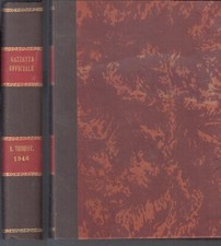 LZ- GAZZETTA UFFICALE DEL REGNO D'ITALIA I TRIMESTRE 1946 VOLUME RILEGATO-YFS728