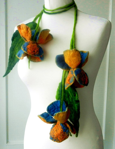 Collana lana feltro - lana,