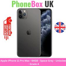 Apple iPhone 11 Pro Max - 64GB - Space Grey - Unlocked - Grade A