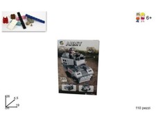 Gioco Costruzioni Mattoncini Carro Armato 110Pz Giocattolo Bambini dfh