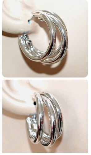 H149 orecchini cerchi argento - cerchi,