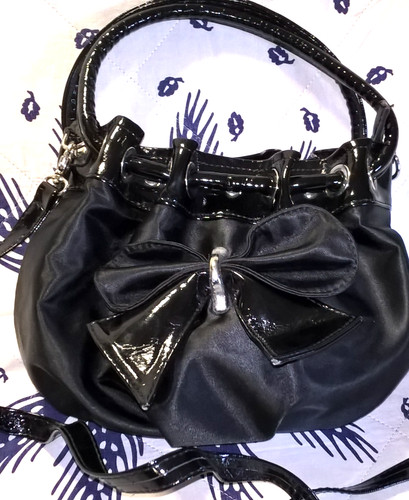 Borsa nera donna tessuto - in, e