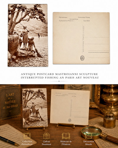 Cartolina mastroianni scultura - mastroianni,