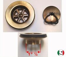 PILETTA GATTINARA " 100% OTTONE " DA Ø 80 MM. SCARICO DA 1½" BRONZATO - BRONZO