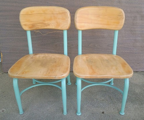 Sedie scuola vintage heywood - 2,