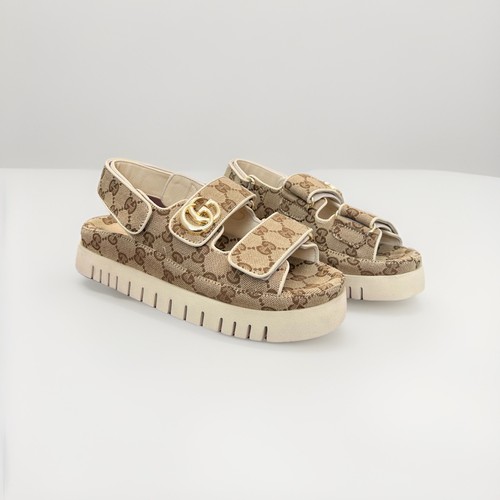 Sandali double beige tela - double, g
