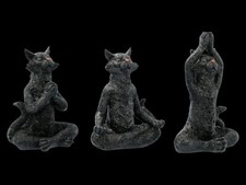 Sculture Di Gatti Neri Yoga -
