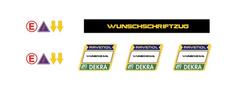 Motorsport decalcomanie