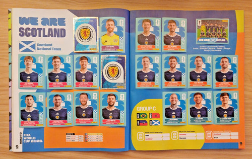 Squadra scozia 2026 panini - scozia,