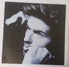LP - George Michael - Faith - Epic - 460000 1 - Jg. 1987 - mit Postertextbeilage