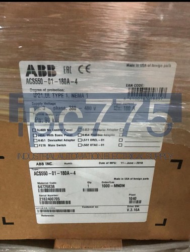 Acs550 180a 90kw nuovo - acs550-01-180a-4,