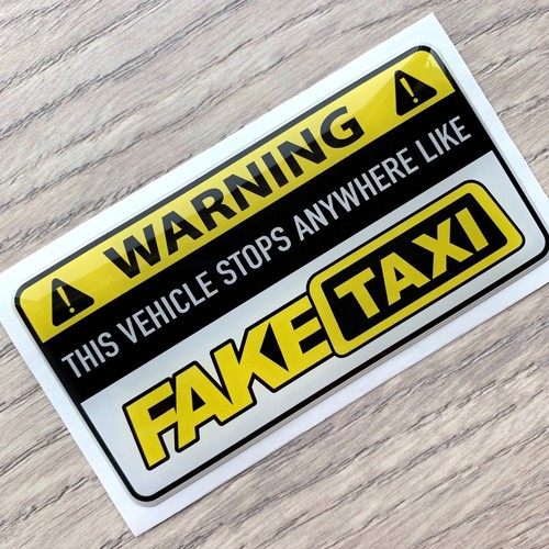 Fake taxi domed emblem - 3d,
