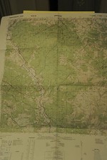  CARTINA GEOGRAFICA A COLORI - SERBIA - LEPOSAVIC