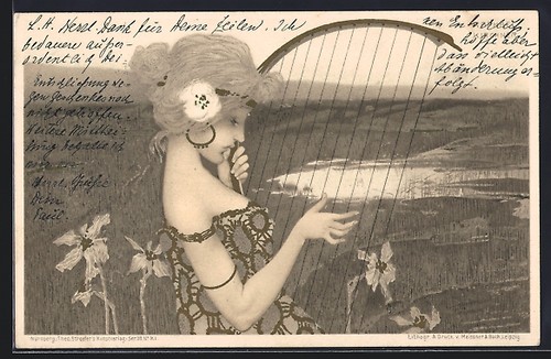 Cartolina artista raphael - cartolina,