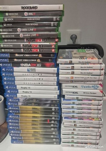 Lot jeux complet en - de, 50
