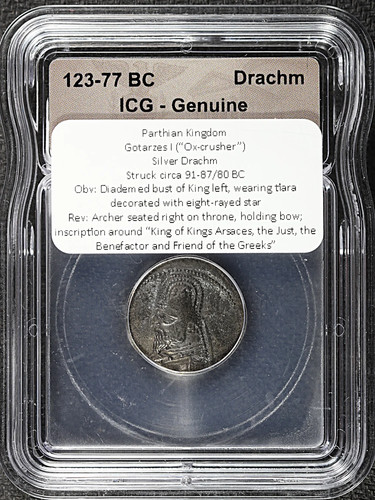 Dracma partian gotarzes ar - partian,