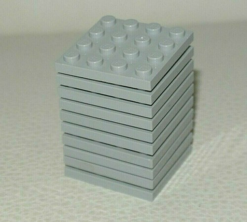 Lego 10x piastra 4x4 - 10x,
