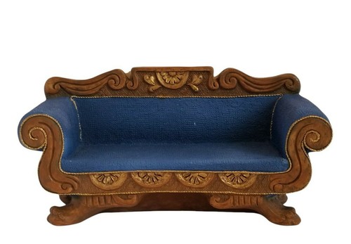 Divano vintage blu - vintage,