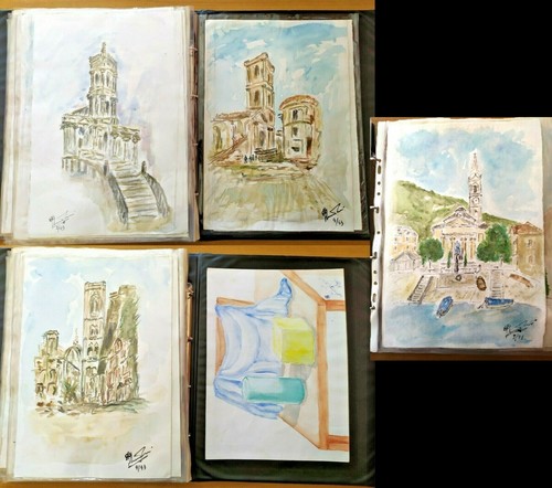 Acquerelli firmati - acquerelli,