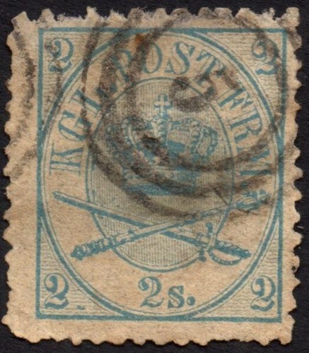 Danimarca 1864 1870 usato 2 - 1864/1870,