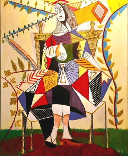 Pablo picasso femme assise - la,