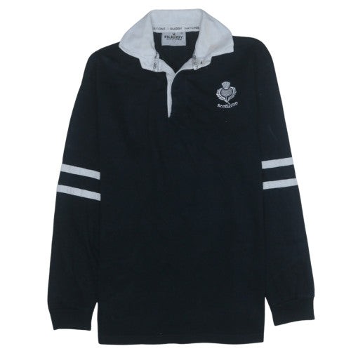 Felpa henley nera uomo - nera,